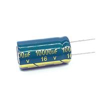 2pcs 10000uf16V Low ESR/Impedance High Frequency Aluminum Electrolytic Capacitor Size16*30mm 16V 10000uf Energy storage elements