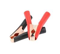 2pcs 100A Alligator Clips Car Battery Clamps Red Black Electrical connection battery terminals wire test 90 * 75mm Power(2PCS Red)