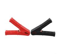 2PCS 100A Clips Steel PVC Insulated Battery Connector with Copper Plated Teeth Strong Grip for Car Battery Testing Soldering Crimping