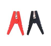 2Pcs 100A Heavy Duty Battery Clips, Insulated Alligator Test Leads with Plastic Handle for Electrical Projects(2PCS 9.5cm)