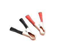 2Pcs 100A Heavy Duty Battery Clips, Insulated Alligator Test Leads with Plastic Handle for Electrical Projects(2PCS 8cm)