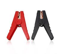 2pcs 100A Insulated For Alligator Clips with Optimized Jaw Geometry and High-Elasticity Spring for Firm Hold