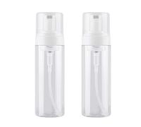 2PCS 100ML/3.4oz Empty Plastic Foam Foamer Dispenser Pump Bottles Foaming Soap Makeup Shampoo Facial Cleanser Dispensers Container Jar Holders for Home or Travel (Clear)
