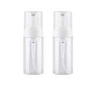 2Pcs 100ml/3.4oz Empty Plastic Foamer Pump Bottles Container Foaming Soap Dispenser Cosmetics Toiletries Bottles for Hand Soap Shampoo Shower Gel etc