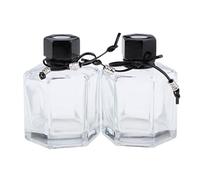 2Pcs 100ml Fragrance Glass Diffuser Bottles | DIY Craft Reed Sticks Essential Oils Aromatherapy - Black
