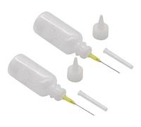 2pcs 100ml Needle Tip Soldering Cleaning Clear Liquid Flux Alcohol Oil Dispenser Plastic Hand Bottle Cleaner Diy Repair Tools