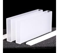 2PCS 100mm Path Length Quartz Cuvette Cells with Lid - High Transmittance JGS1 for Spectrophotometer(Glue bonding process)