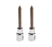 2PCS 100mm PH2 Bit for Impact Driver Alloy Steel | 100mm length, 1/2 inch drive, PH2 cross head, alloy steel build, for impact ready