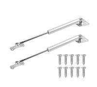 2Pcs 100N Gas Strut, Slow Down Lift Stay Support, Hinge Spring for Heavy lid Gas Hinges, Soft Close Gas Pressure Spring Lift Support for Drop Down Cupboards Box Bar Kitchen Cabinet