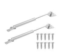 2Pcs 100N Gas Strut, Slow Down Lift Stay Support, Hinge Spring for Heavy lid Gas Hinges, Soft Close Gas Pressure Spring Lift Support for Pull Up Cupboards Box Bar Kitchen Cabinet