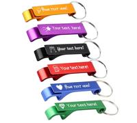 2pcs-100pcs Personalised Bottle Opener Keyring,Wedding Favours,Bottle Opener Keyring with Customizable Text or Icon,Wedding Favors for Guests，Suitable for Bars, Birthdays, Parties, Graduation Gifts