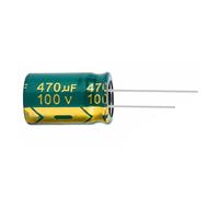 2PCS 100V470UF 16 * 25mm 470UF 100V 16 * 25 Aluminum Electrolytic Capacitor 20%