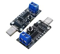 2PCS 100W 5A USB-C Fast Charge PD QC DC 5V 9V 12V 15V 20V Adjustable Voltage Power Trigger Module 5A Type-C Male Input, USB-C Decoy Board with Wiring Terminal