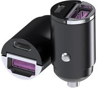 2pcs 100W Car Charger Adapter, 12V Dual USB Cars Charger Fast Charger [USBA 100W + USBC 30W] USB C Cigarette Lighter USB Car Phone Chargers for I-phone 16 15 14 13 Sam-suing S24/23/22 & More