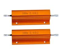 2PCS 100W Watt 2.4 Ohm Aluminum case Resistance mounted on the winding chassis (pack of 2)