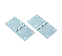 2PCS 102 * 50mm Folding Butt Hinges,Zine Plated Door Hinges,Flap Hinge for Wood Box,Cabinet,Table,Gate,Window