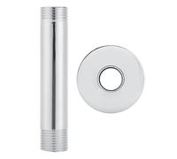 2pcs 10cm Shower Head Extension Arm Ceiling Mounted Stainless Steel Rainfall Extend Tube Top Shower Holder Arm Bathroom Accessories