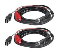 2Pcs 10Ft Electric Fishing Reel Power Cord Cable for Daiwa 1000 750 500 and for Shimano 500MJ for BeastMaster Black & red