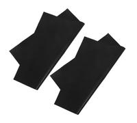 2pcs 10kv High Voltage Rubber Insulation Mat for Distribution Boards | Black 1mm Square Sheets, Waterproof Seal and Anti-slip Texture for Transformers