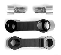 2Pcs 10mm Motorcycle Mirror Riser Extender CNC Aluminum | CNC machined aluminum, lifts view over shoulder, 10mm thread, 2-piece kit, durable finish