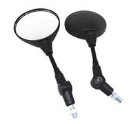 2PCS 10mm Round Folding Motorcycle Rearview Mirror Aluminum Side Mirror For Harley For Davidsons