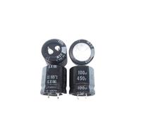 2PCS/10PCS 100uf 450v GU/GX 25x25mm 450V100uF Snap-in PSU Capacitor IDGTTLDF(10PCS)