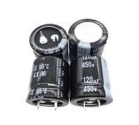 2Pcs/10Pcs 120uF 450V GX 25x25mm 450V120uF Long Life Snap-in PSU Capacitor MQXFCZUX(10Pcs)