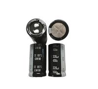 2PCS/10PCS 220uf 450v GN/GW 25x45mm 450V220uF Snap-in PSU Capacitor ICXLPMC(2PCS)
