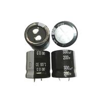 2PCS/10PCS 330uf 200v GU 25x25mm 200V330uF Snap-in PSU Capacitor EKFBQBGW(2PCS)