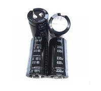 2PCS/10PCS 330uf 400v GG/GU 25x50mm 400V330uF Snap-in PSU Capacitor AUOQKQUT(2PCS)