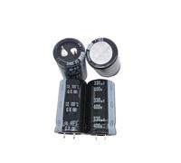 2PCS/10PCS 330uf 400v GX/GG/GR 25x45mm 400V330uF Snap-in PSU Capacitor ICXLPMC(10PCS)