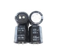 2PCS/10PCS 330uf 450v GG/GU 30x35mm 450V330uF Snap-in PSU Capacitor IDGTTLDF(10PCS)