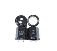 2PCS/10PCS 470uf 200v GU 25x25mm 200V470uF Snap-in PSU Capacitor IDGTTLDF(10PCS)