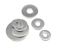 2pcs/10pcs/50pcs/100pcs M2.5 M3 M4 M5 M6 M8 M10 M12 M14 M16 316 Stainless Steel Large Size Big Wider Flat Washer Gasket(50pcs M4)