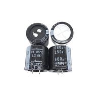 2PCS/10PCS 680uf 250v 30x30mm 250V680uF Snap-in PSU Capacitor Electronic devices (Size : 2PCS)