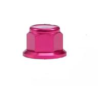 2pcs-10pcs Aluminum Flange Nylon Insert Lock Nut M2 M2.5 M3 M4 M5 M6 M8 Anodized Multi-color Colourful Nuts(Pink,M2 10pcs)
