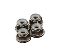 2pcs-10pcs Aluminum Flange Nylon Insert Lock Nut M2 M2.5 M3 M4 M5 M6 M8 Anodized Multi-color Colourful Nuts(4,M2.5 10pcs)