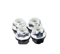 2pcs-10pcs Aluminum Flange Nylon Insert Lock Nut M2 M2.5 M3 M4 M5 M6 M8 Anodized Multi-color Colourful Nuts(Sliver,M2 10pcs)
