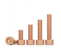 2pcs-10pcs DIN912 Copper head screw M2 .5 M3 M4 M5 M6 T2 hex socket cap machine(18mm(L),M5 2pcs)