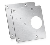2PCS/10PCS Kitchen Cupboard Door Cabinet Hinges Repair Plate Stainless Steel Hinge Repair Brackets Kit Includes Fixing Screws(4 Pcs)