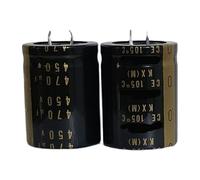 2pcs/10pcs KX 450V 470UF electronic tube machine high voltage audio aluminum electrolytic capacitor EKFBQBGW(10PCS)
