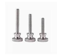 2pcs-10pcs M2 M2.5 M3 M4 M5 M6 M8 Stainless Steel Step Knurled Thumb Screw Hand Tighten Curtain Wall Glass Lock Screws(8mm(L),M2.5 10PCS)