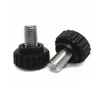 2Pcs-10pcs M3 - M10 Knurled Nylon Round Plastic Handle Thumb Screw Length 8-40mm(30mm,M5 5PCS)
