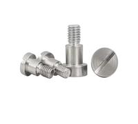 2pcs-10pcs Thin Head Slotted Shoulder Screws M3 M4 M5 M6 304 Stainless Steel Step Screw Plug Limit Screw Bearing Bolt(6mm (L),(D6) M5 5PCS)
