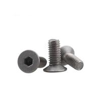 2pcs-10PCS Titanium screw DIN7991 m2 m2.5 m3 m4 m5 m6 m8 TA2 Gr2 titanium Flat hex socket countersunk head machine screw(20mm,M8 2pcs)
