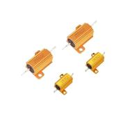 2PCS 10W 25W RX24 Aluminum Power Metal Shell Case Wirewound Resistor 0.1~10K 0.1 0.2 0.3 1 2 68 10 20 100 200 500 1K 10K Ohm CZAOINCU(10W-24 Ohm)