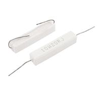 2pcs 10W Fixed Resistors Watt 20RJ 20 Ohm 5% Ceramic Cement Power Resistor Single Resistors New Specialised accessories
