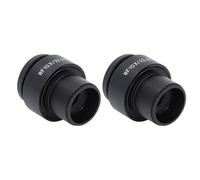 2PCS 10X Microscope Eyepieces 22mm High Eye Spot Wide Field Optical Lens Eyepiece Diopter Adjustment 30mm Mount