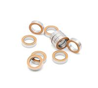 2Pcs 10x15x4 S61700 2RS / S6700 2RS ABEC7 10 * 15 * 4 mm Stainless Steel Hybrid Ceramic Ball Bearing S6700RS