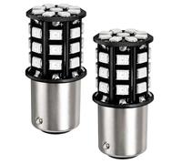 2PCS 1156 BAY15D P21/5W Red LED Brake Light Bulbs, Stop Tail Light Bulb | Super Bright 33SMD 2835 Chips, 12V Plug-and-Play Stop Tail Lights, Universal Fit for Cars/Trucks/SUVs/Motorcycles